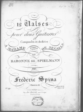 12 Valses pour deux guitarres