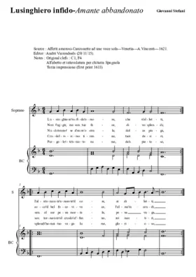 Lusinghiero infido - Amante abbandonata