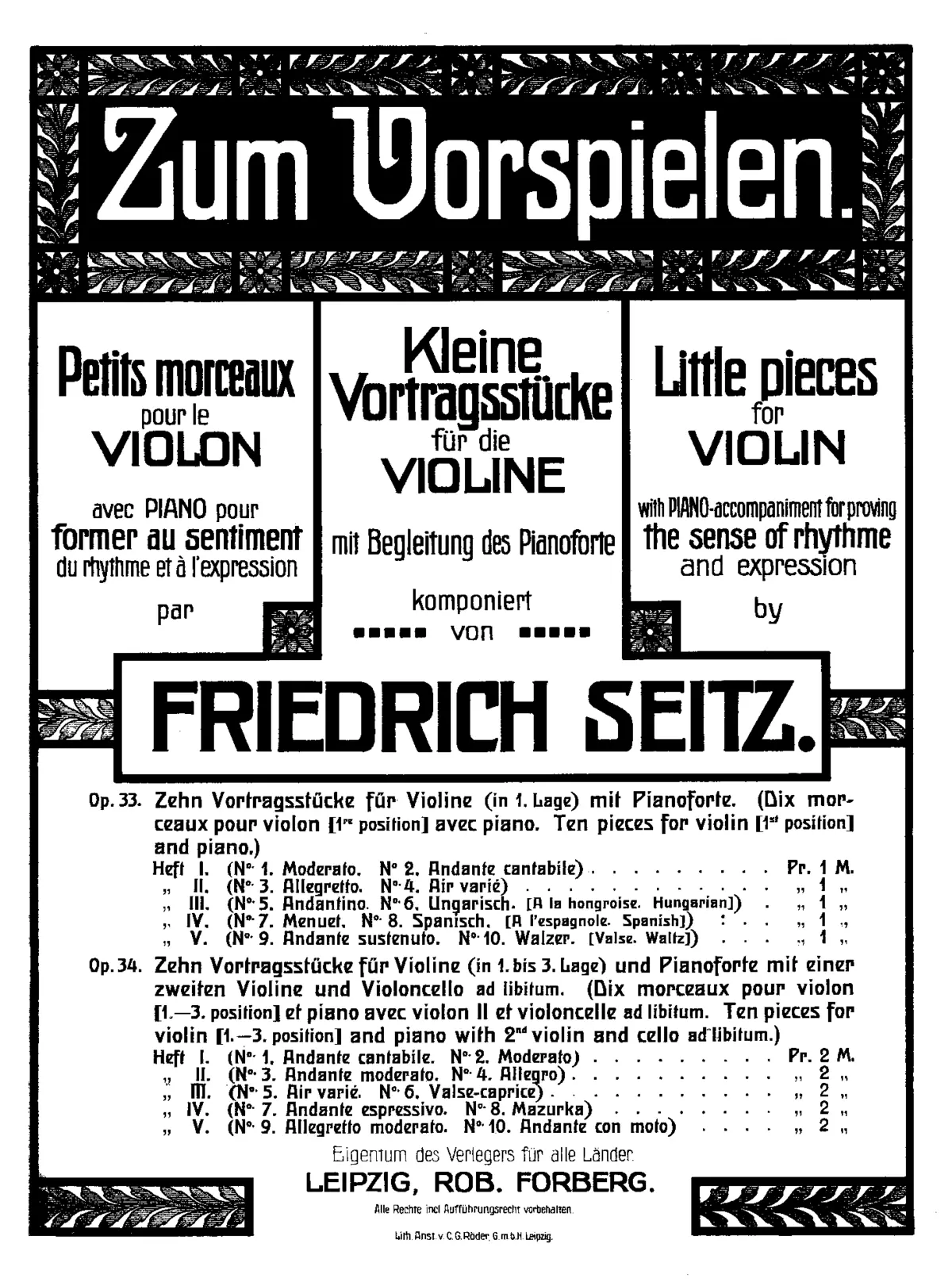 10 Vortragsstücke - Page 1