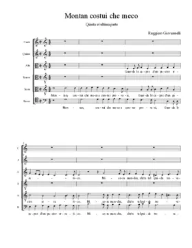 Montan costui che meco