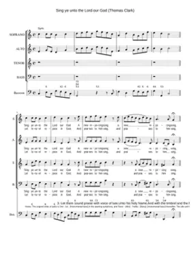 Sing ye unto the Lord our God