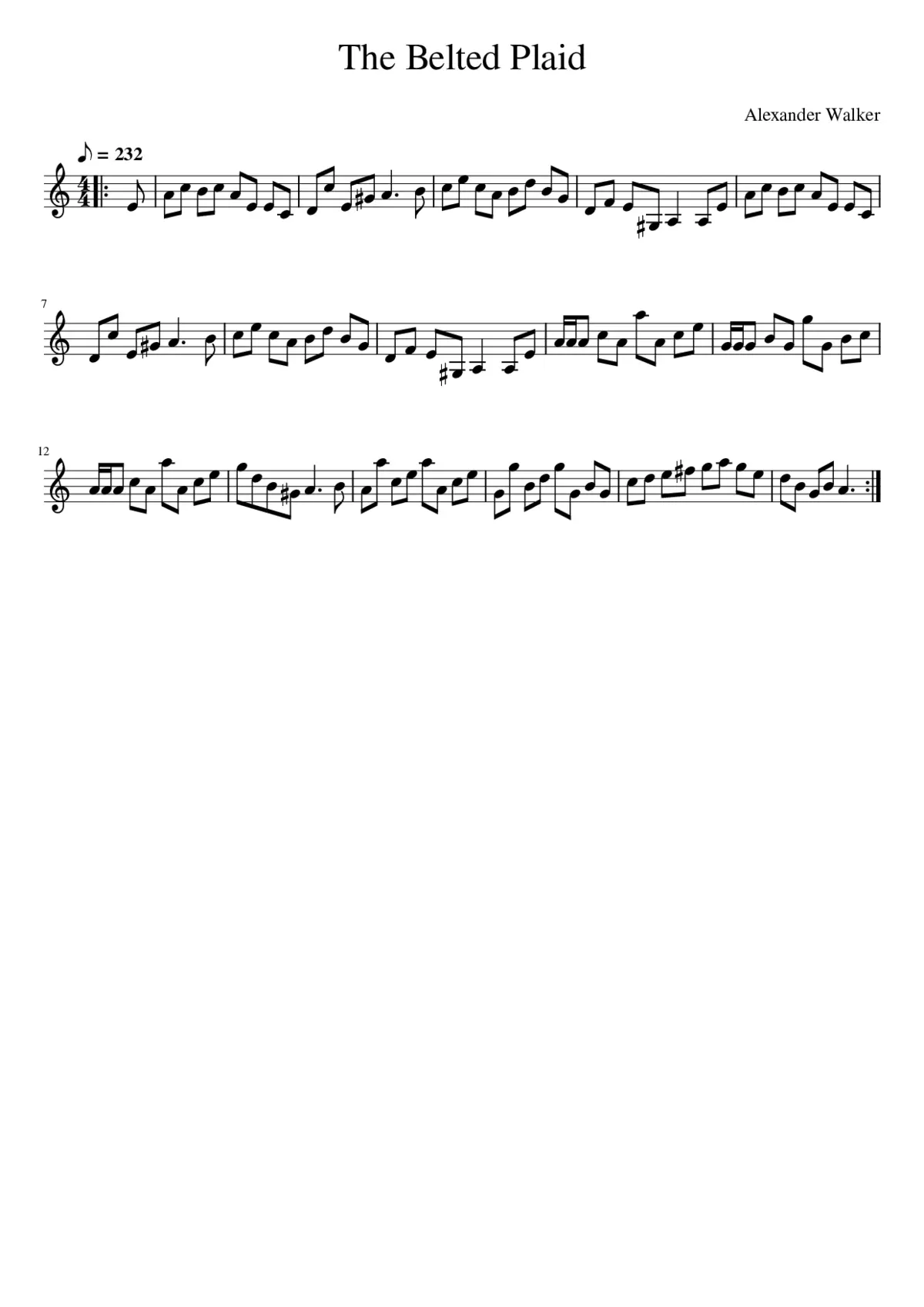 The Belted Plaid - Page 1