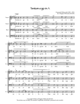Tantum ergo in A (for men's voices)