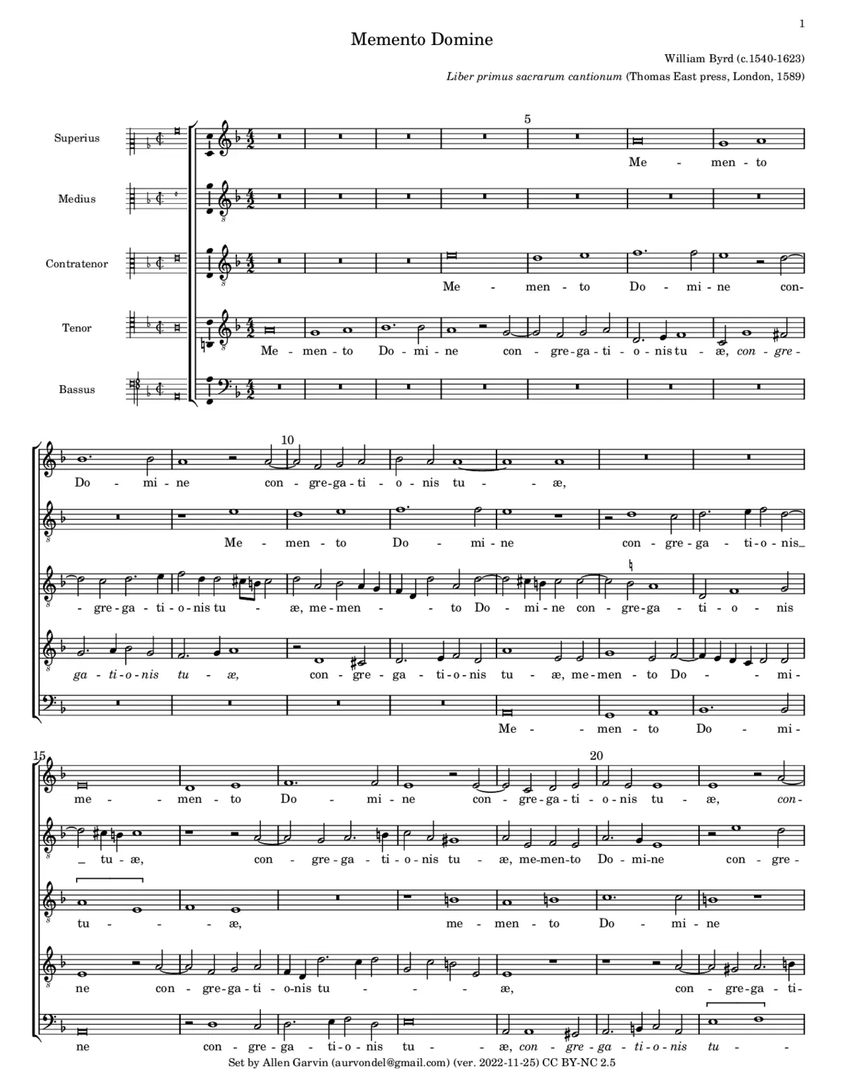 Memento Domine - Page 1