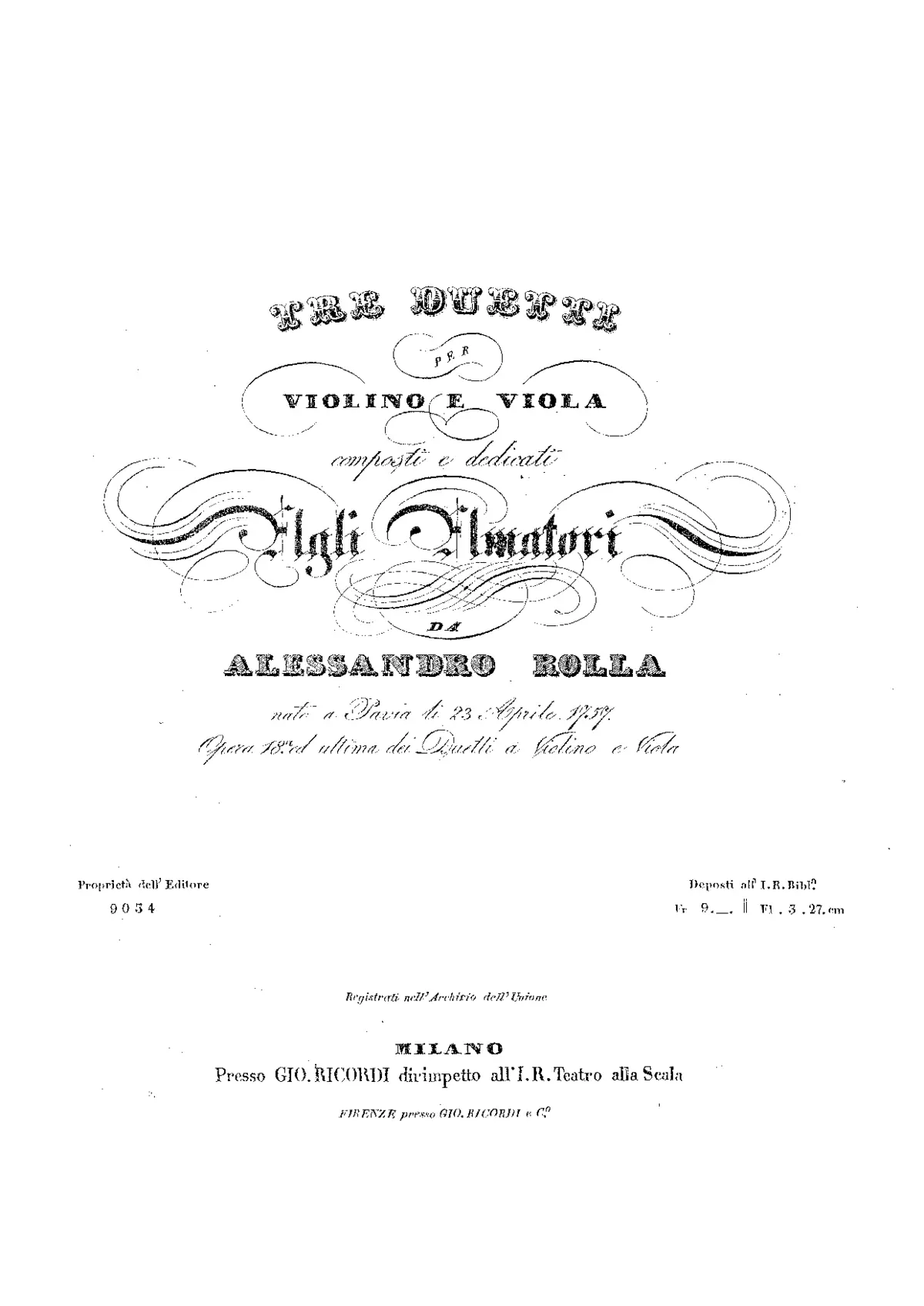3 Duos for Violin and Viola - Page 1