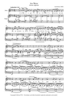 Ave Maria in A major (1865)