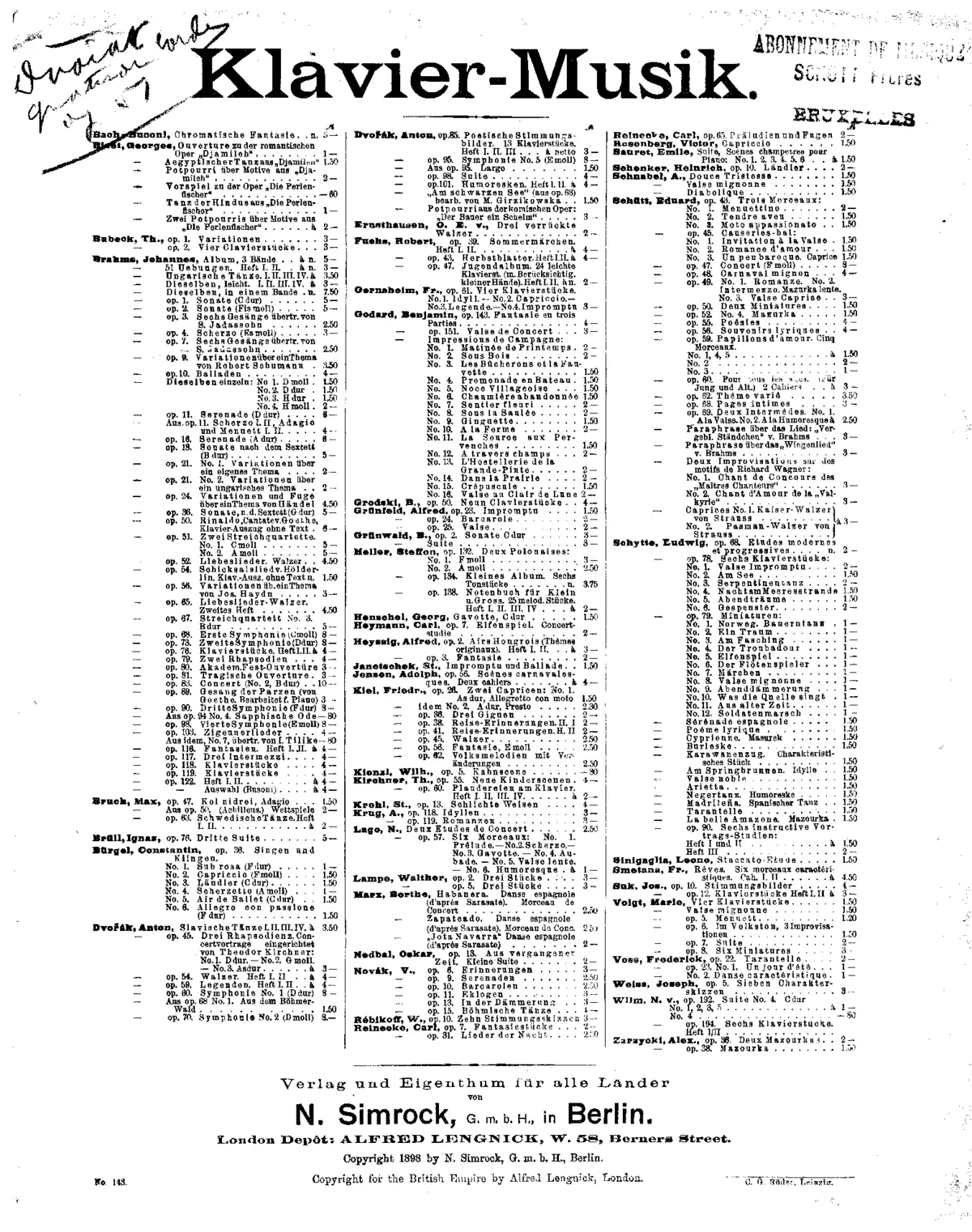 String Quartet No.10 - Page 1