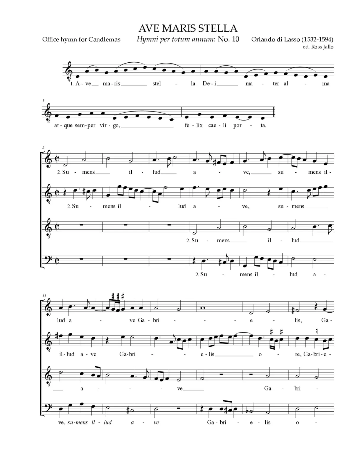 Ave maris stella - Page 1