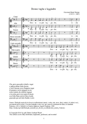 Donne vaghe e leggiadre