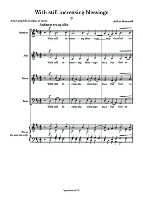 With still increasing blessings