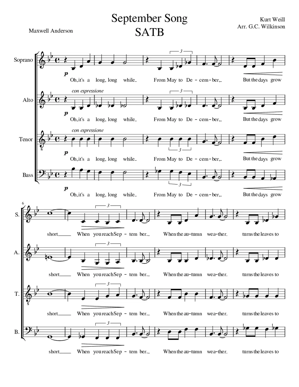 September song - Page 1