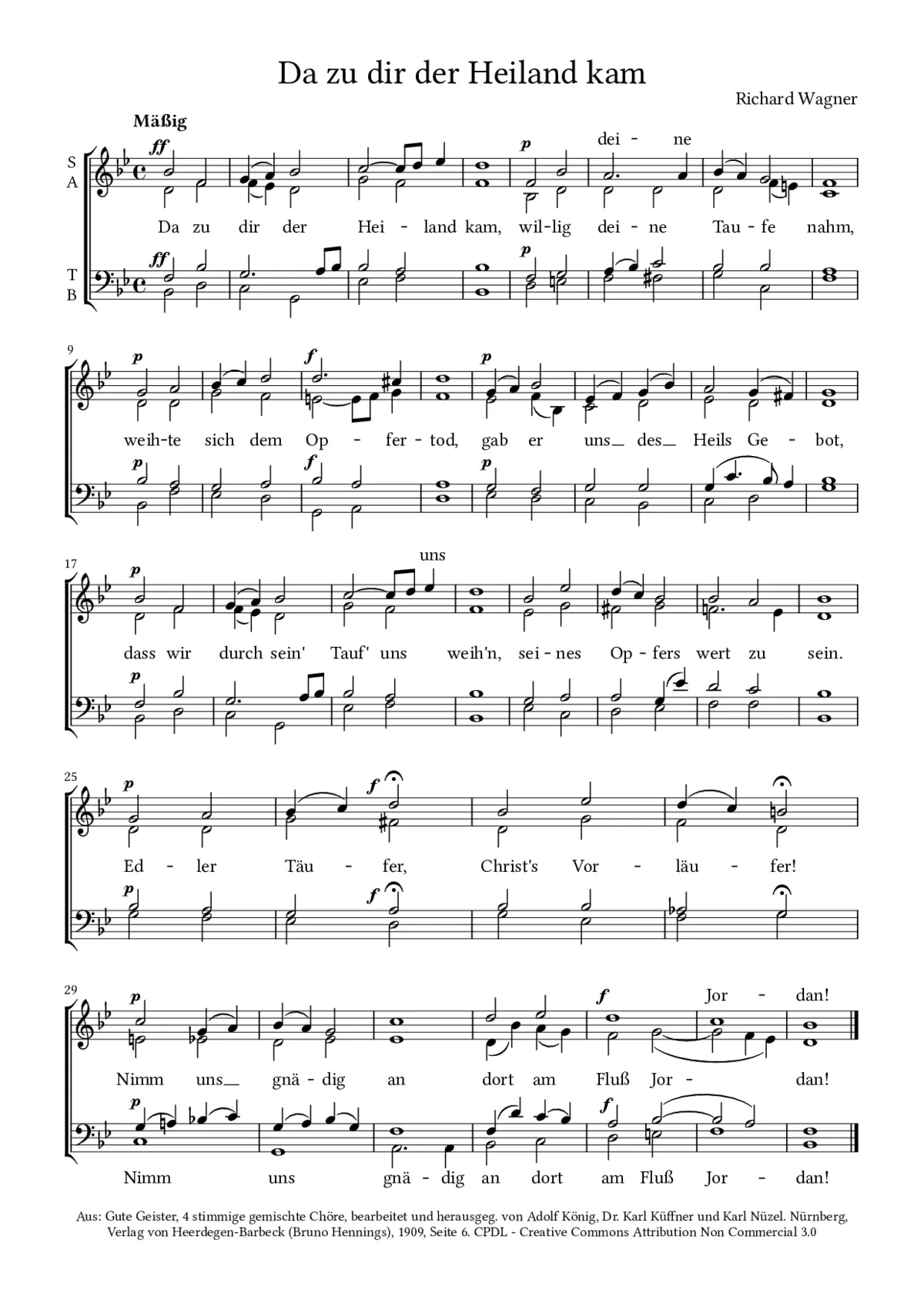 Da zu dir der Heiland kam - Page 1