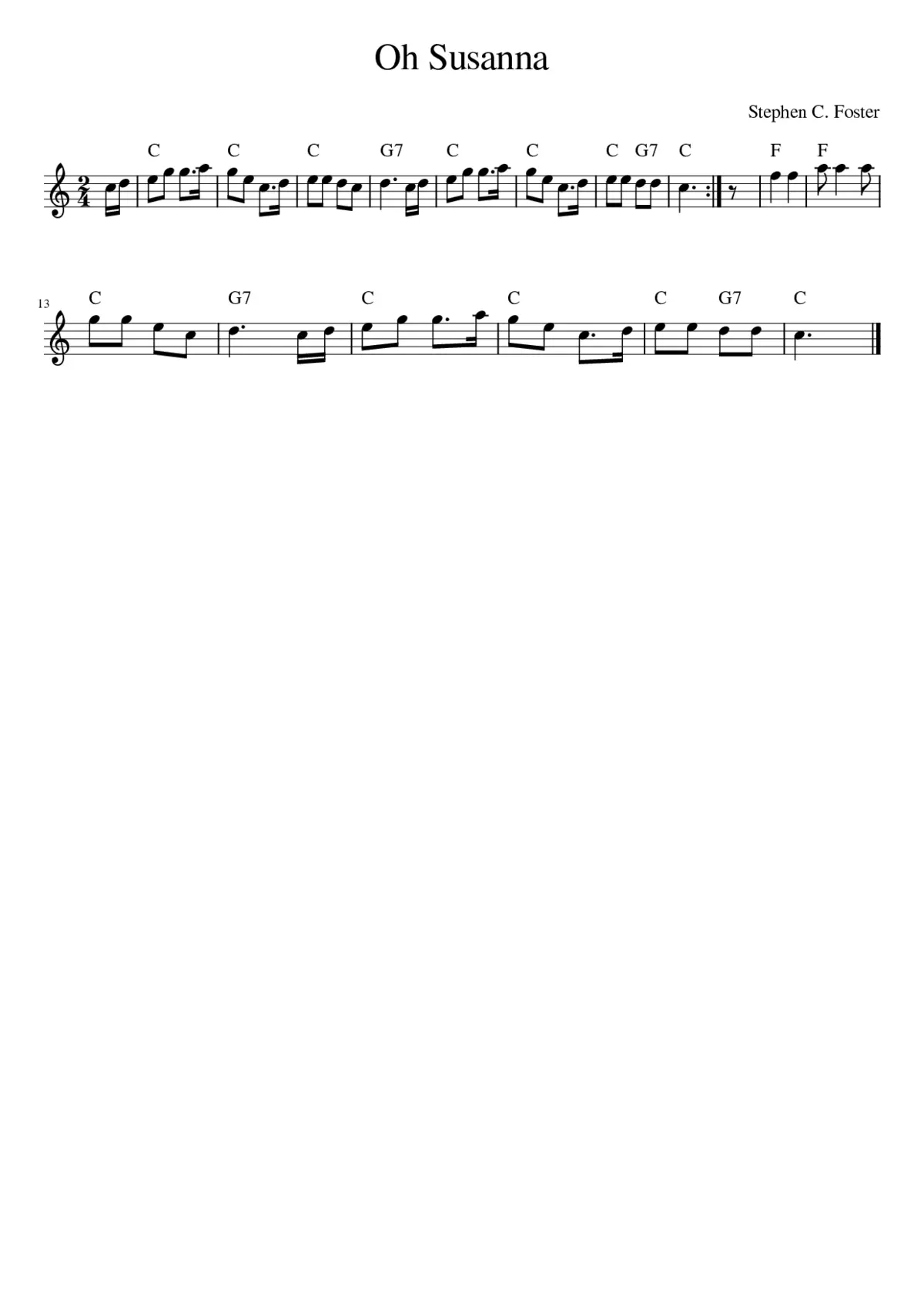 oh susanna - Page 1