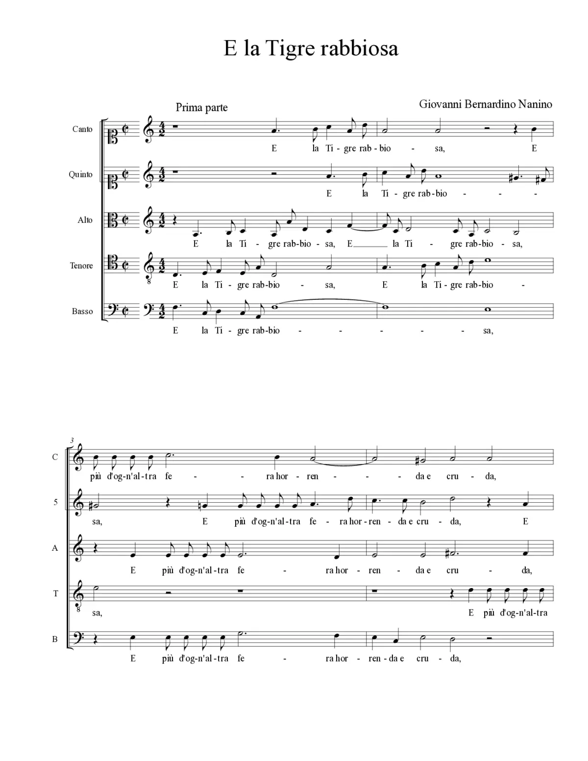 E la Tigre rabbiosa - Page 1