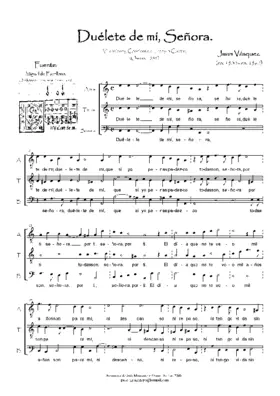 Duélete de mí, Señora