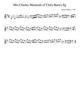 Mrs Charles Menteath of Clofa Burn's Jig