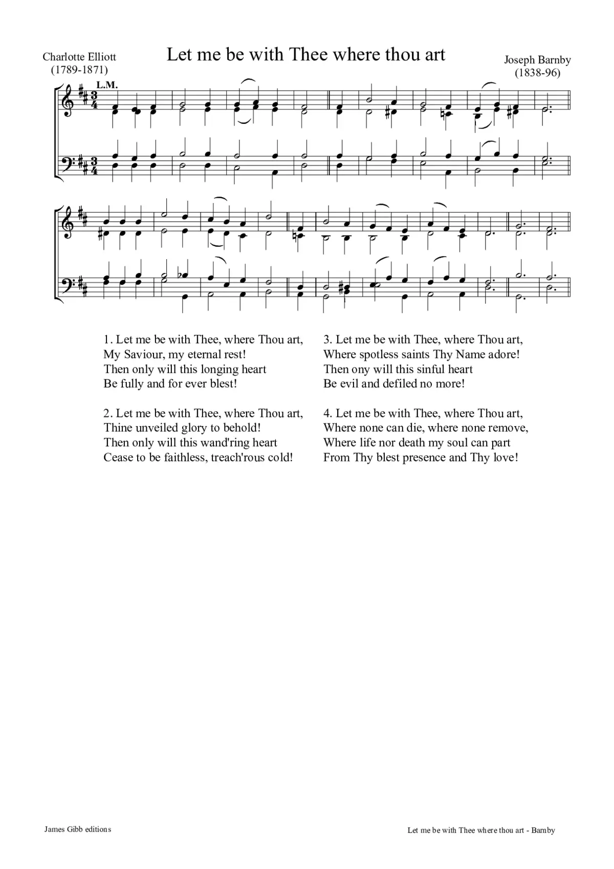 Let me be with Thee, where Thou art - Page 1