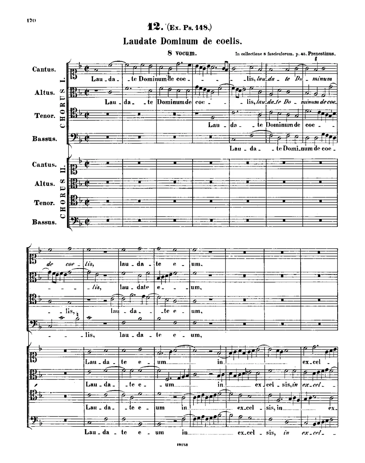 Laudate Dominum de coelis - Page 1