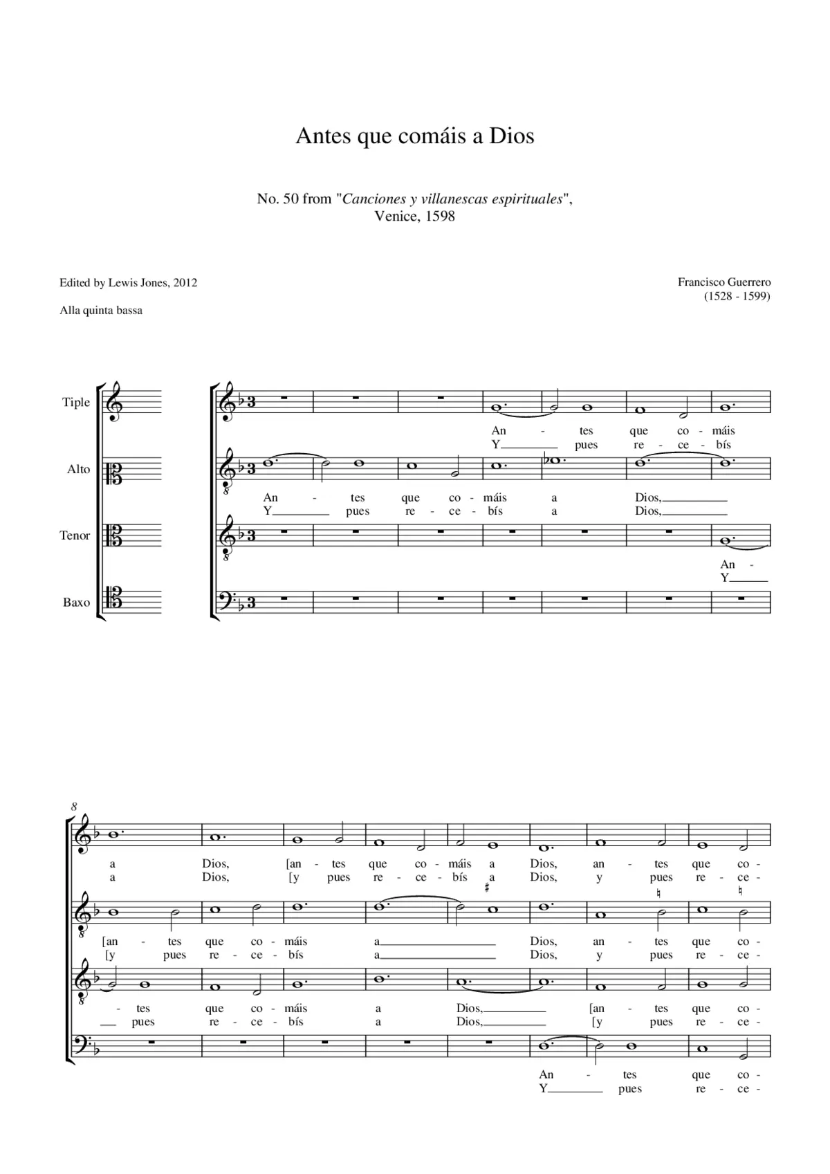 Antes que comáis a Dios - Page 1
