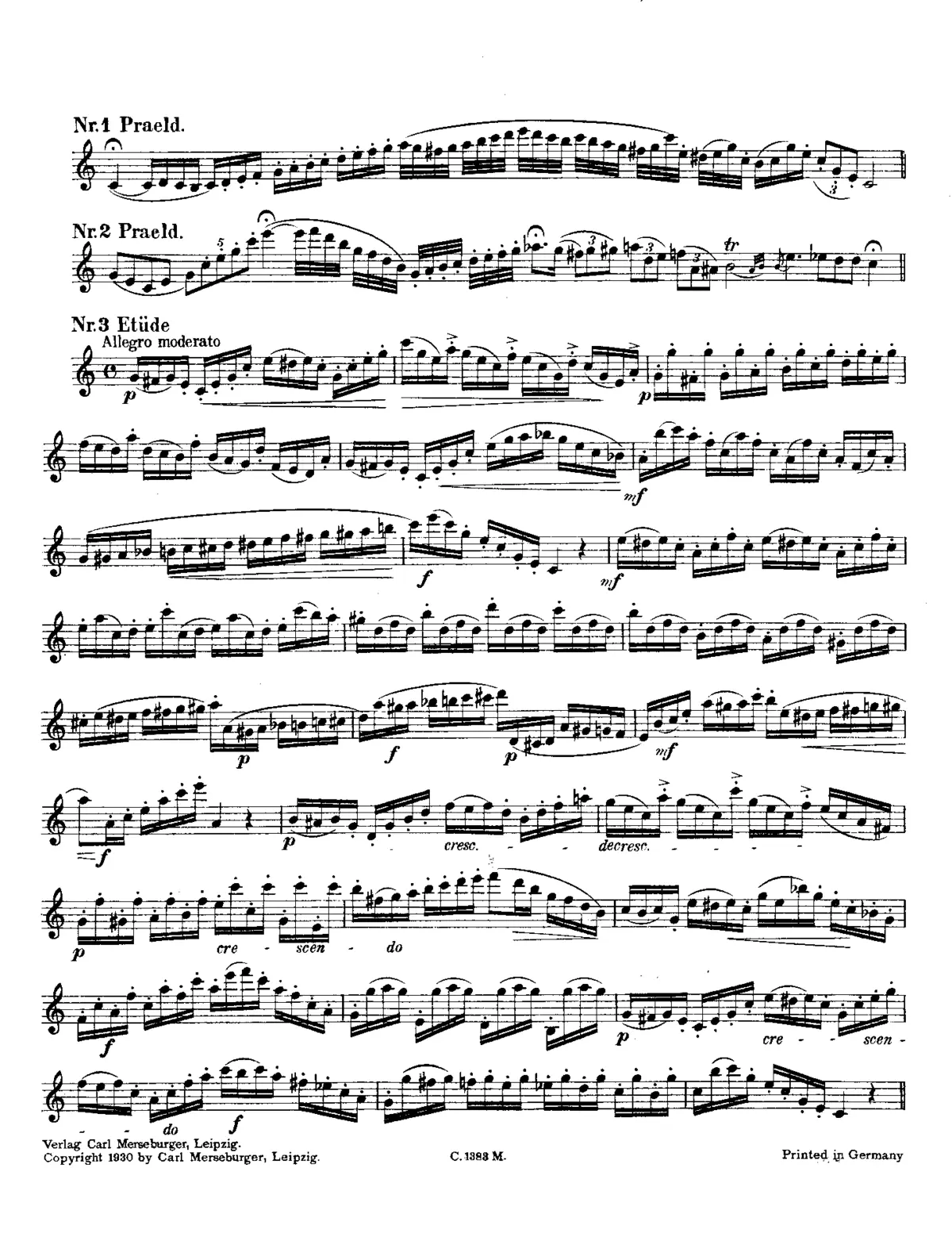 144 Preludes and Etudes for Oboe - Page 1