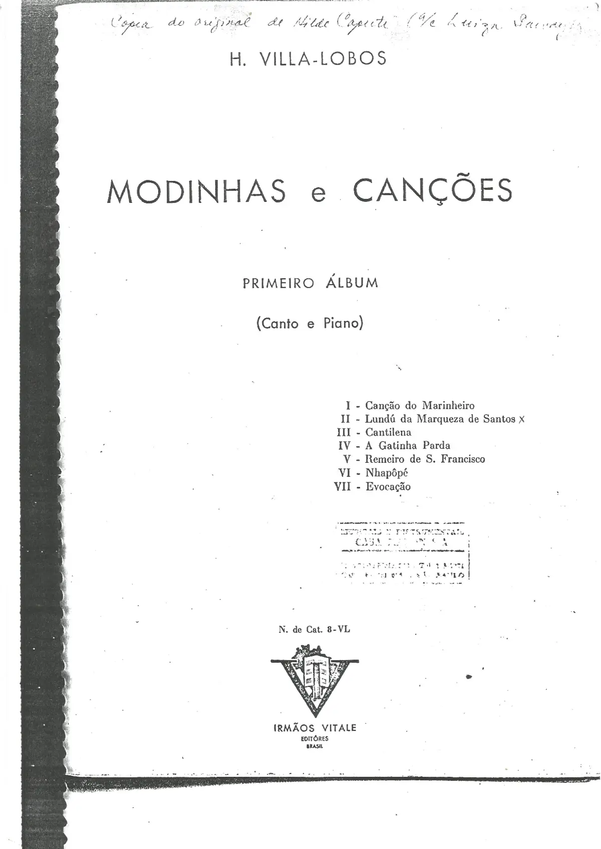 Modinhas e canções: Album 1 - Page 1