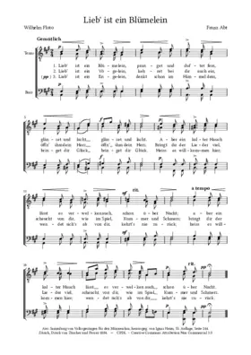 Lieb' ist ein Blümelein