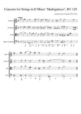 Concerto for Strings in D minor RV 129
