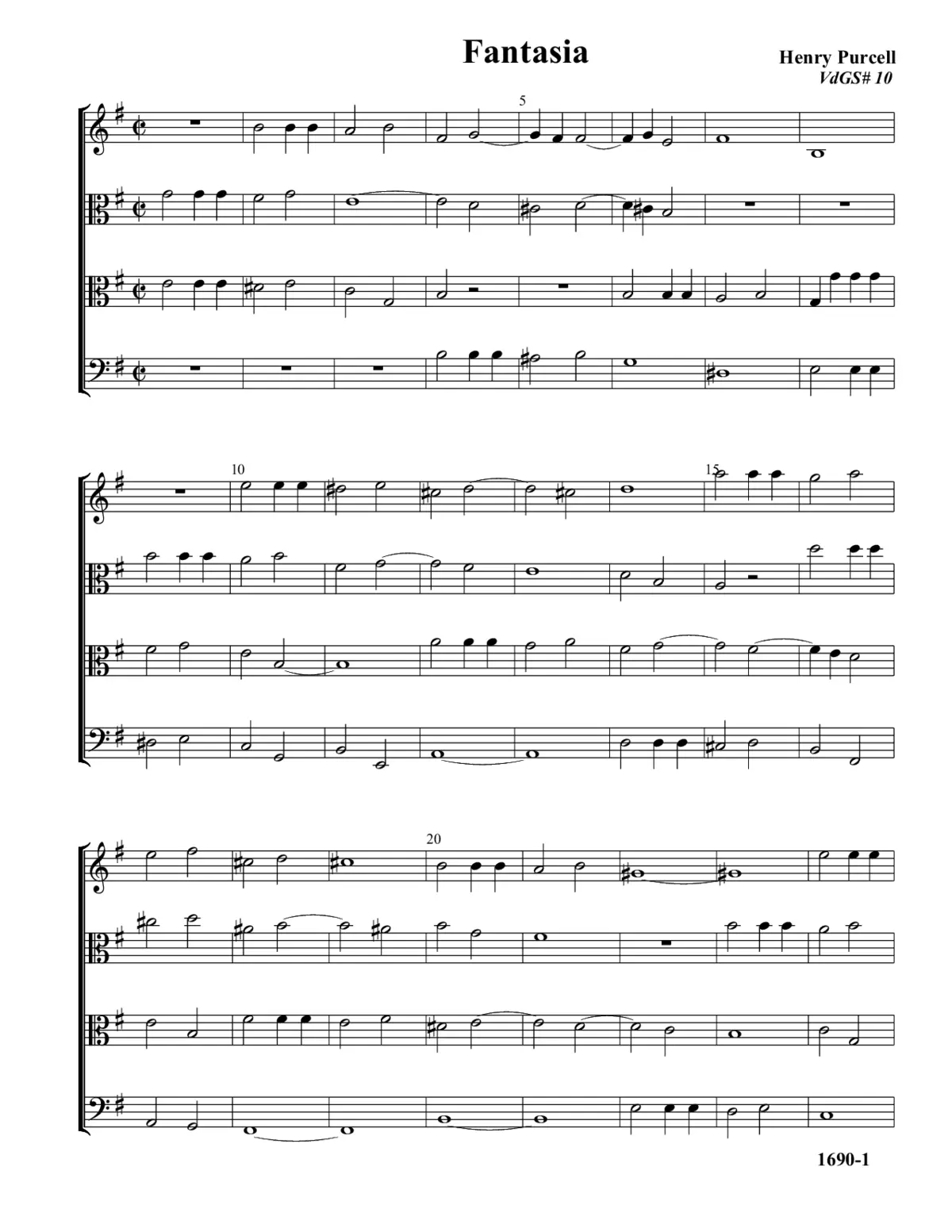 Fantasy in E minor - Page 1