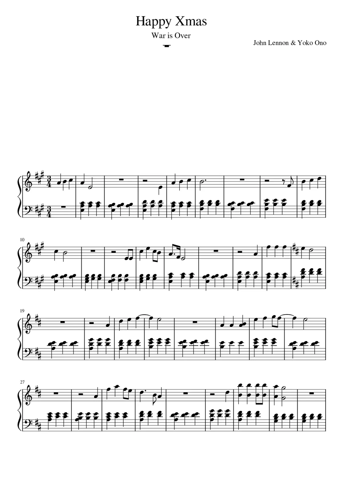 happy xmas war is over - Page 1