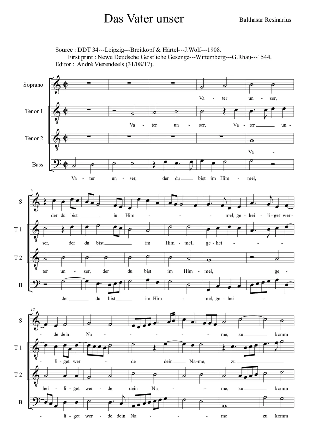 Das Vater unser - Page 1