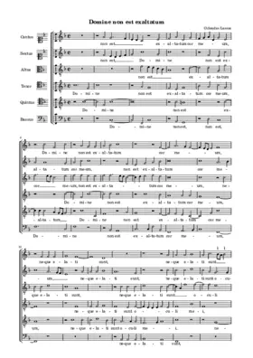 Domine non est exaltatum a6