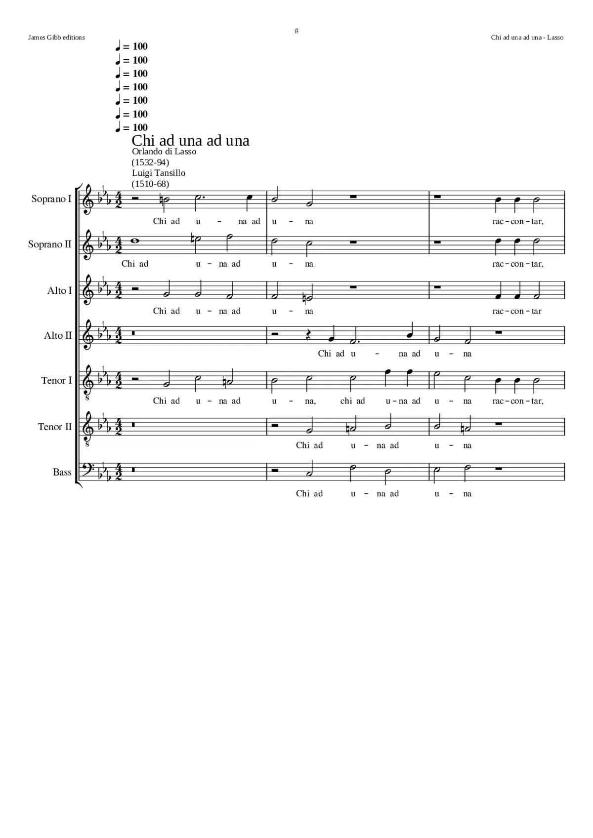 Chi ad una ad una - Page 1