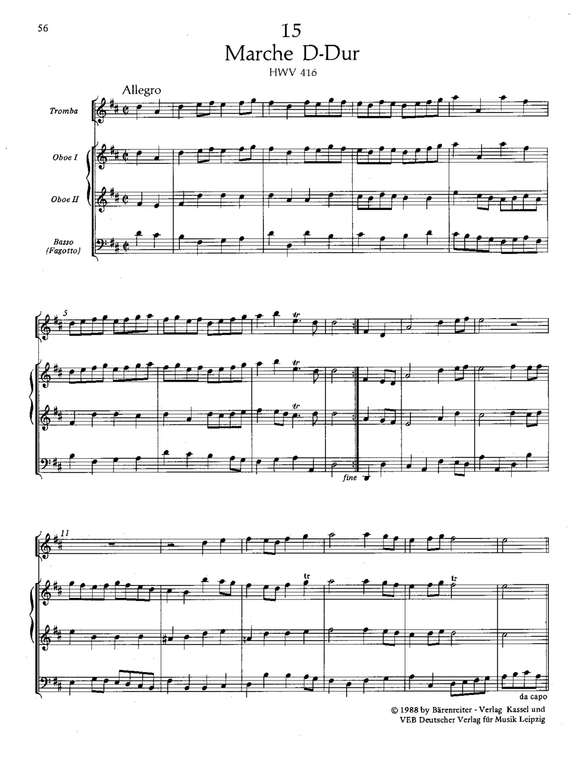 March in D major - Page 1