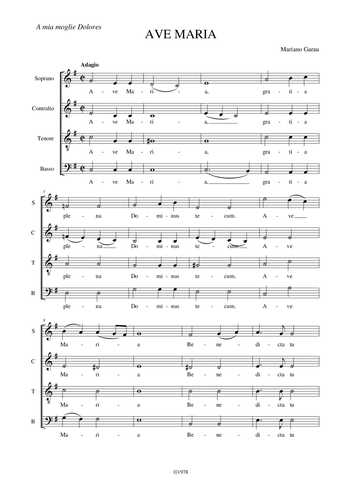 Ave Maria - Page 1