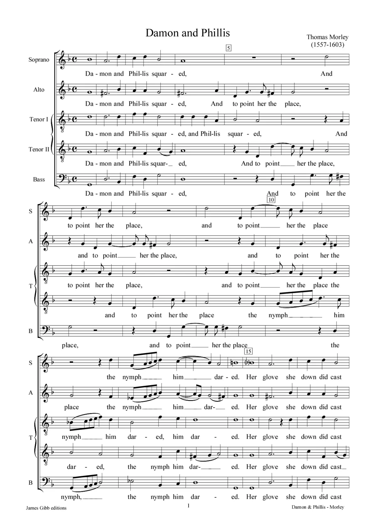 Damon and Phillis - Page 1