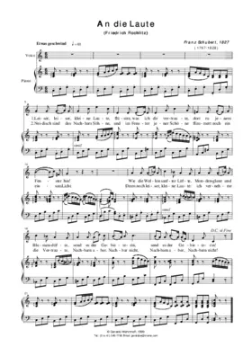 An die Laute, D 905