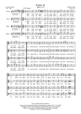 Herr straf mich nicht in Deinem Zorn, SWV 135