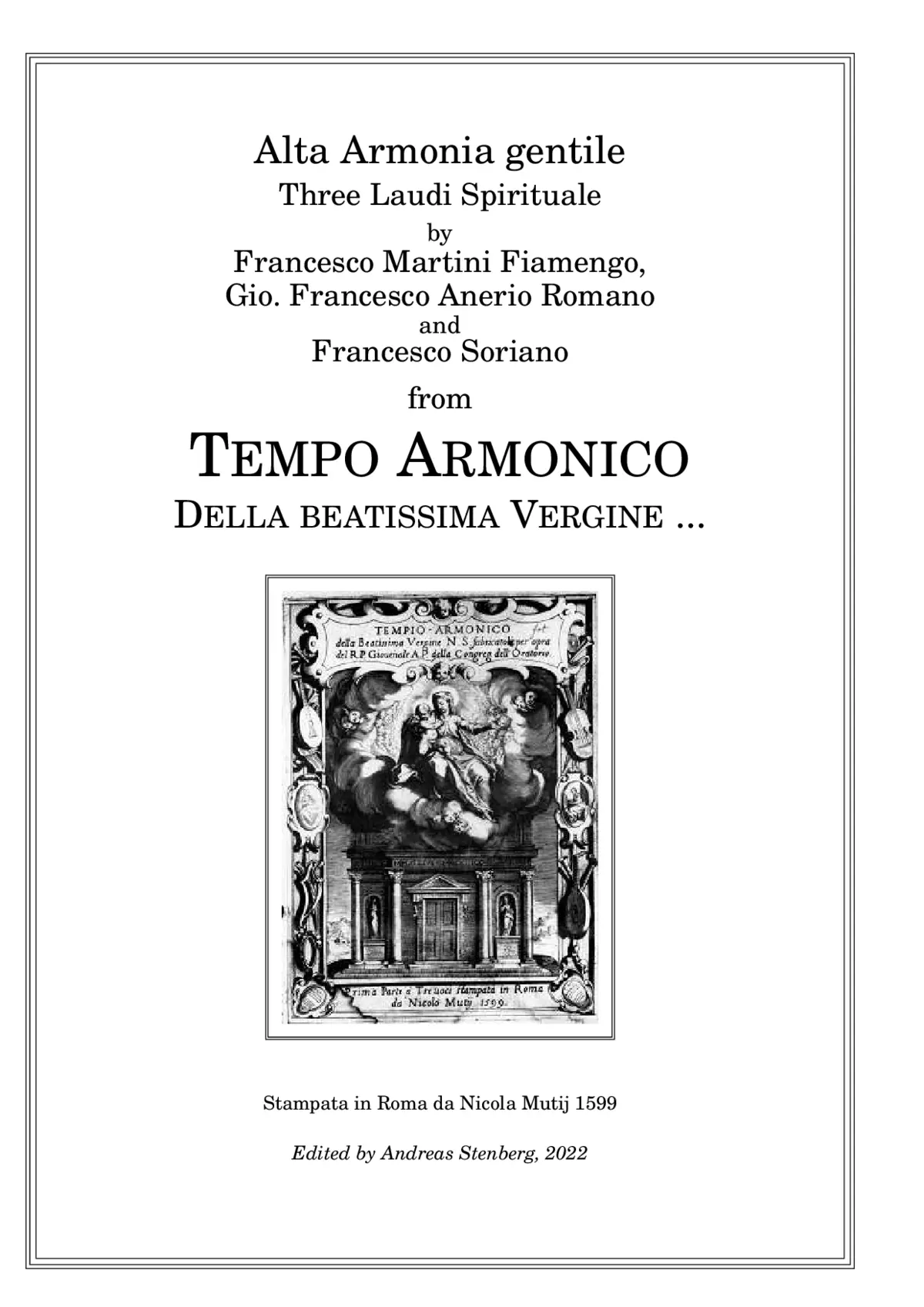 Alta Armonia gentile - Page 1