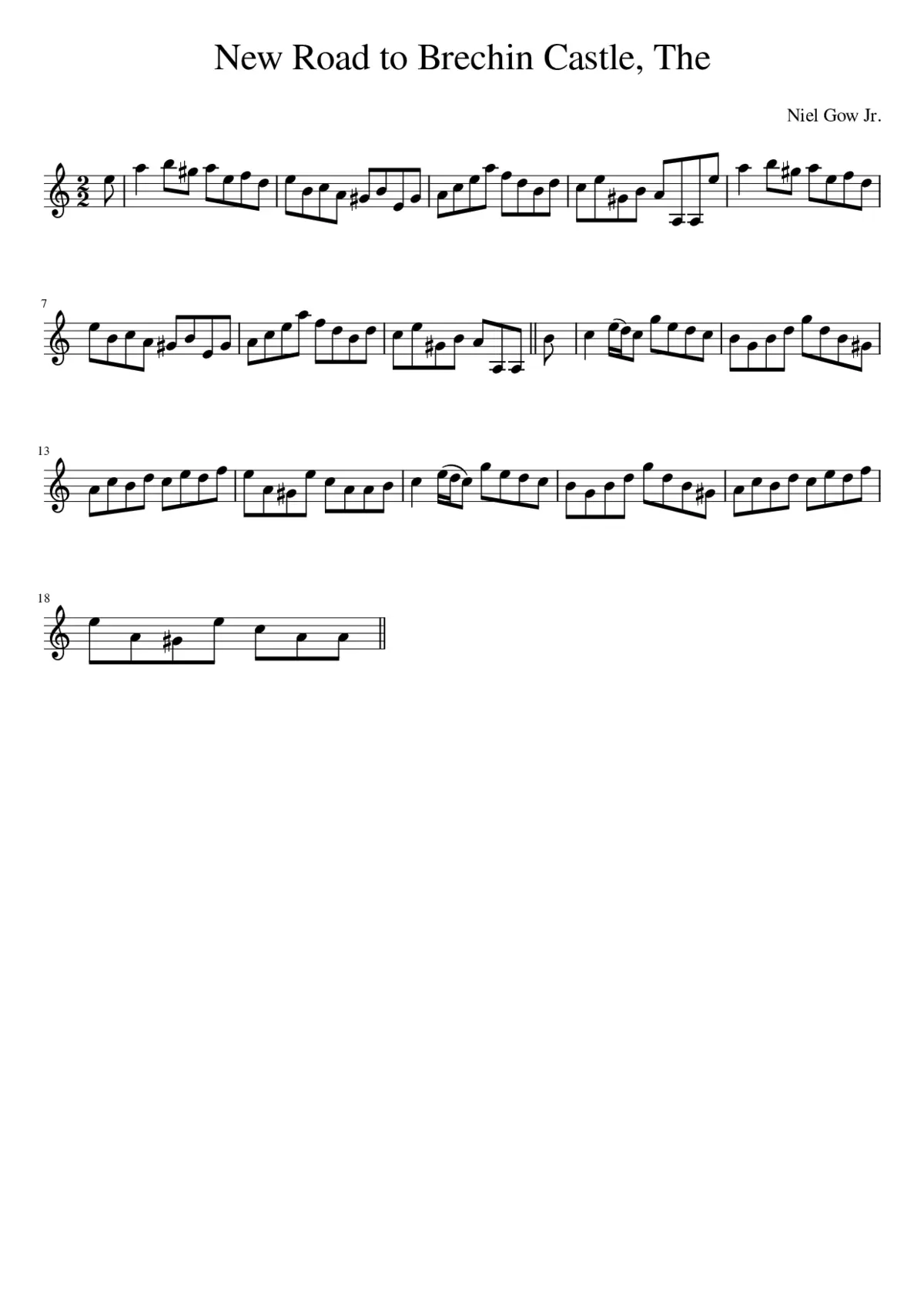 The New Road to Brechin Castle - Page 1