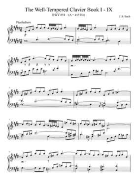 Prelude and Fugue in E major BWV 854