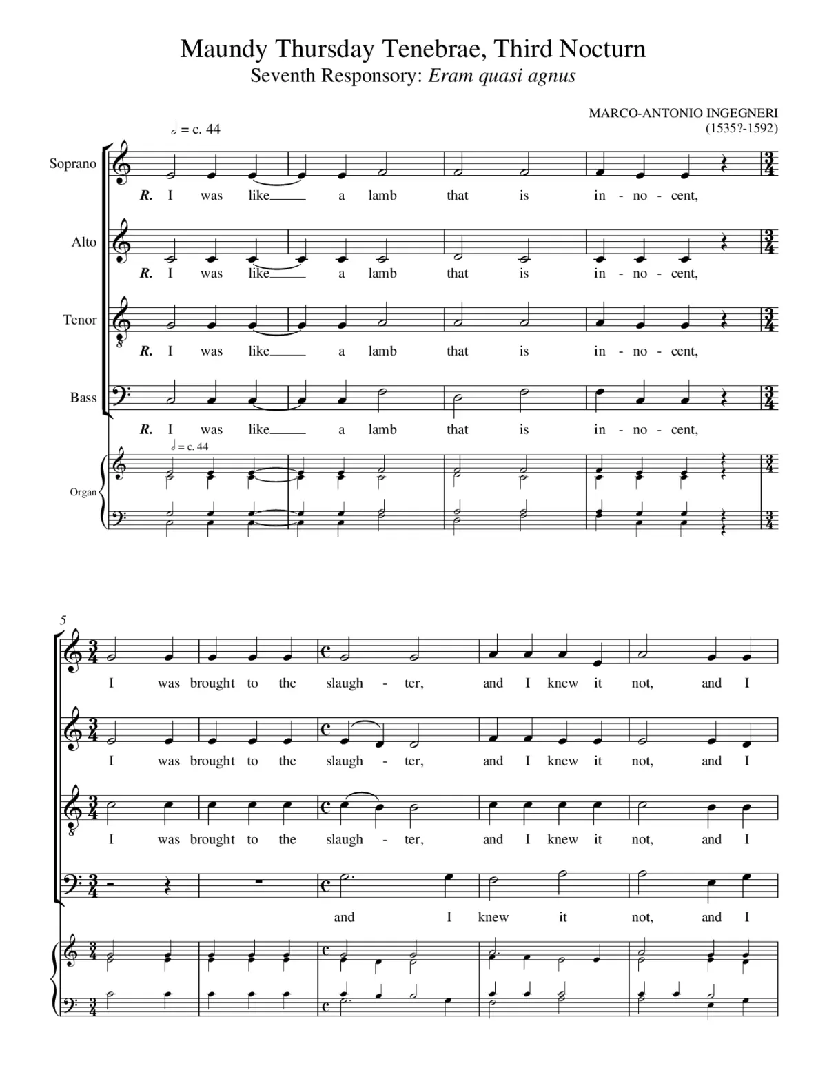 I was like a lamb - Page 1