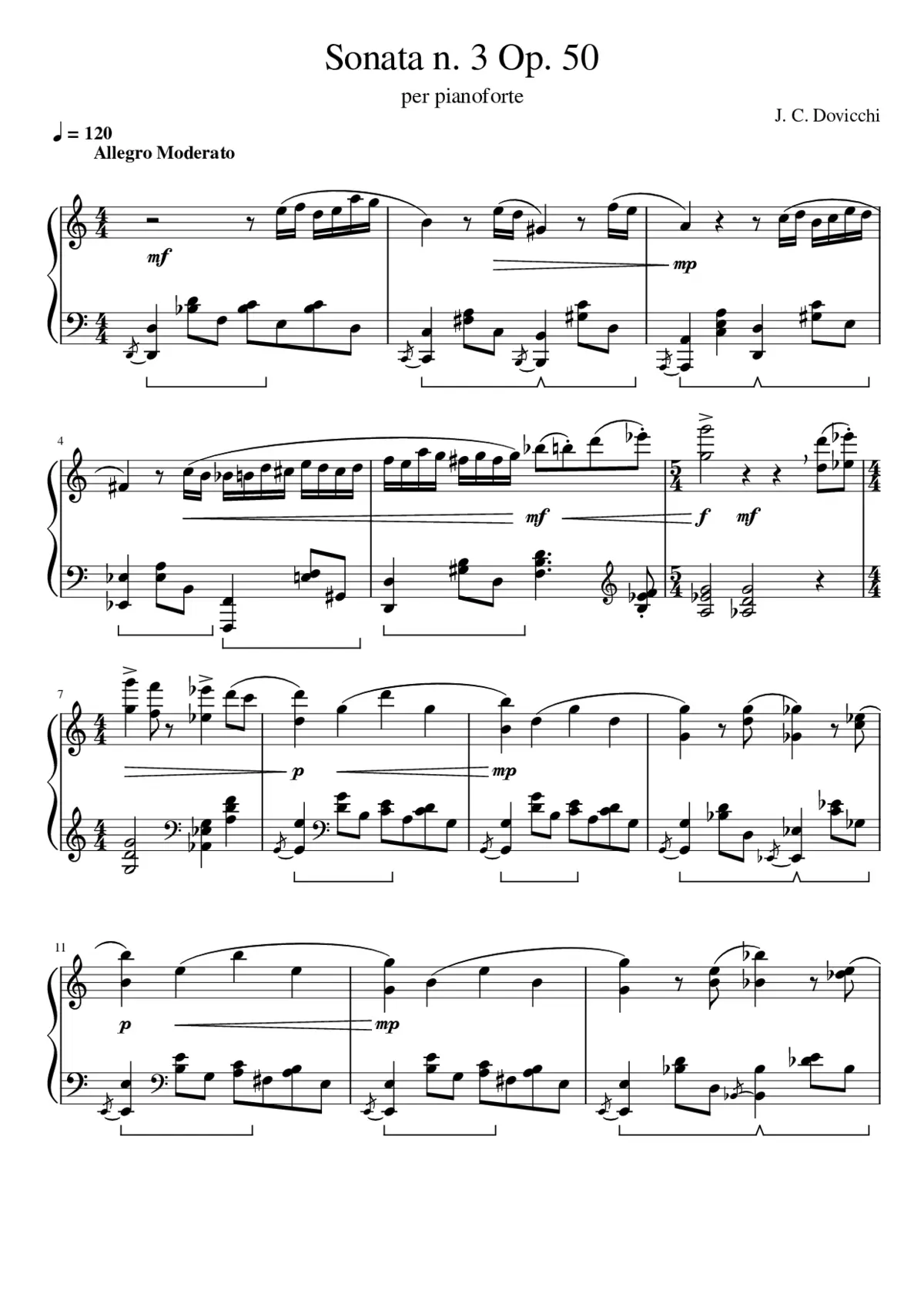 Sonata n. 3 Op. 50 - Page 1