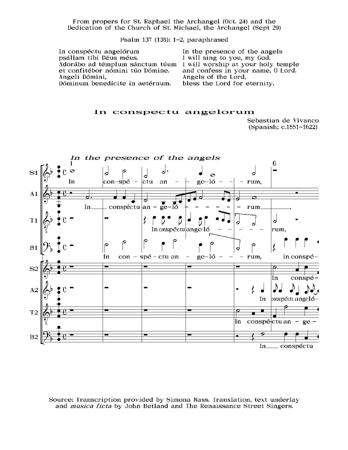 In conspectu angelorum - Page 1