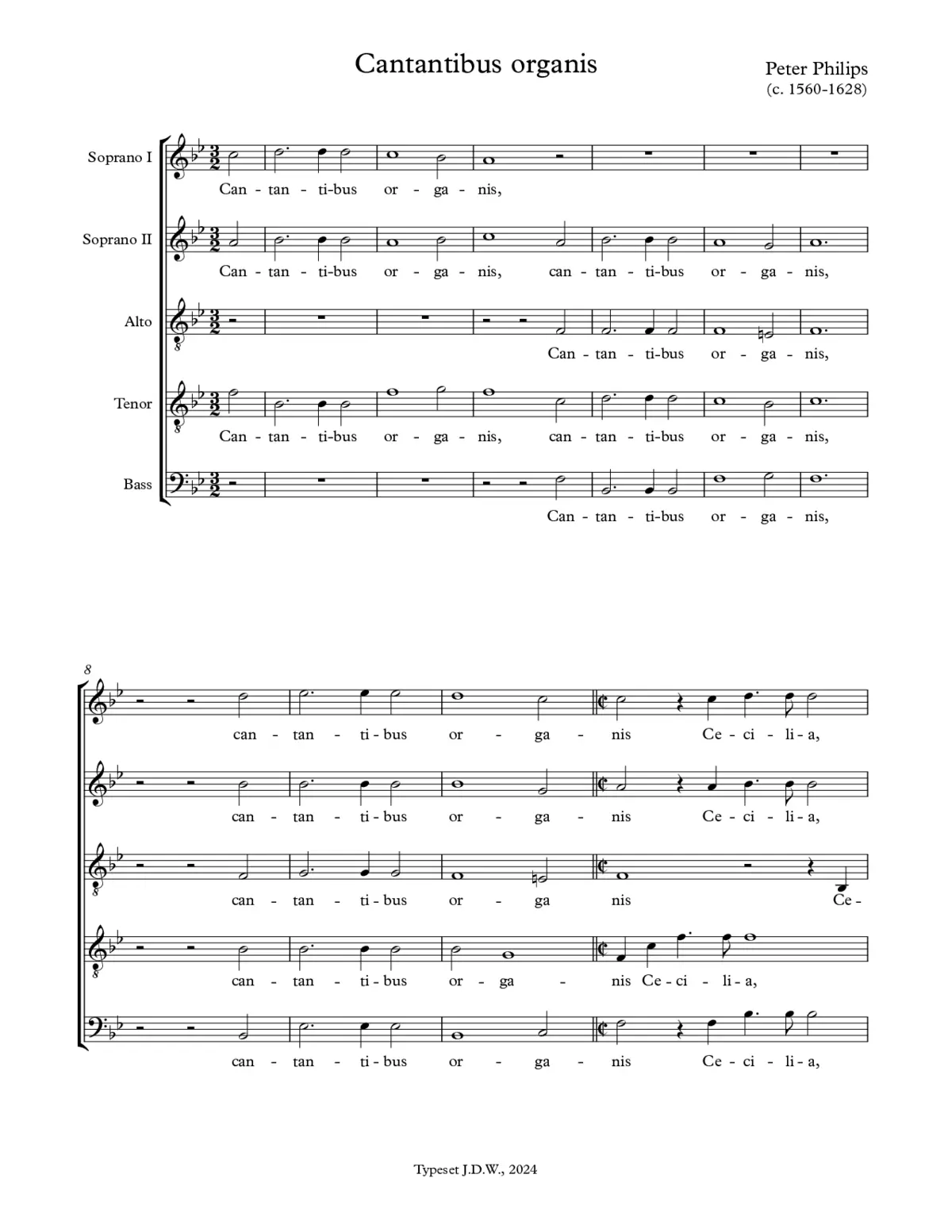 Cantantibus organis - Page 1