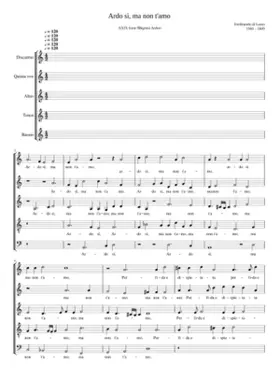 Ardo sì ma non t'amo