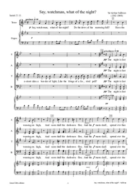 Say, watchman, what of the night?