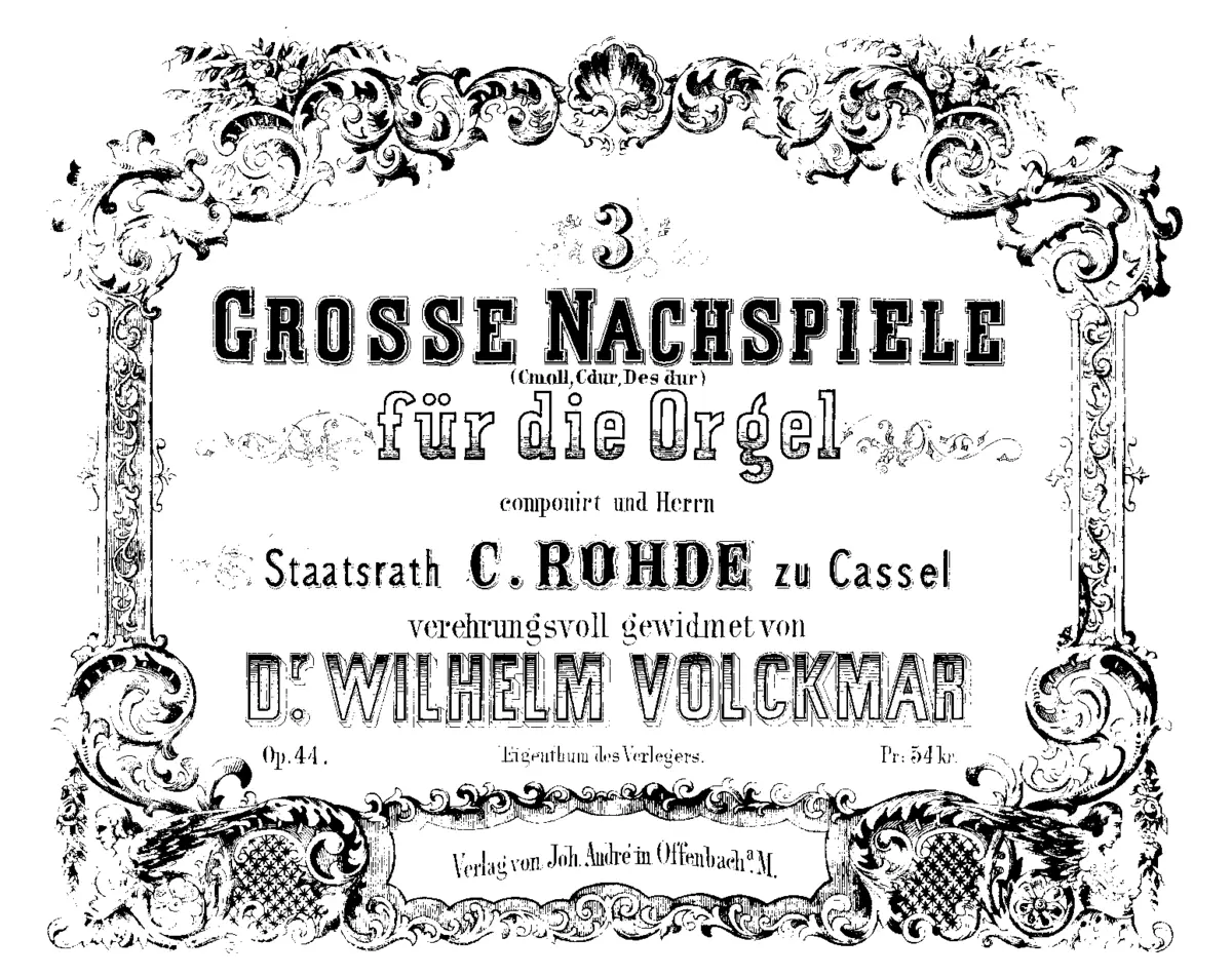 3 Grosse Nachspiele - Page 1