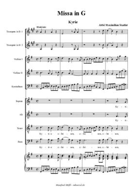 Missa Nr. 1 in G