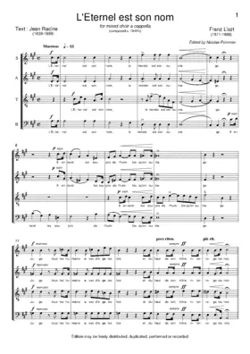 5 Choruses with French texts