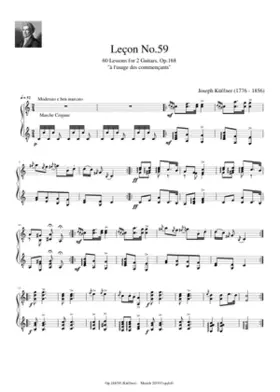 60 Lessons for 2 Guitars Op.168